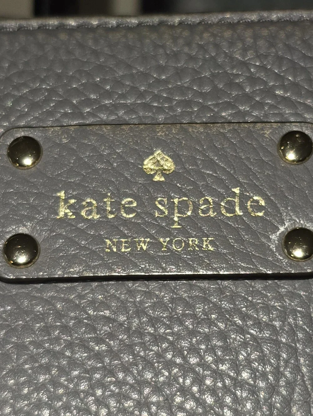 Kate Spade Baxter Street Large Tote/Work Bag In Asphalt. GUC